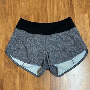 ❤️ Lululemon Speed Up High-Rise Lined Short Heather Lux Multi Black Size 6